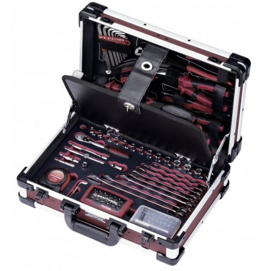 Coffret outils professionnels en aluminium - 123 pièces KRAFTWERK